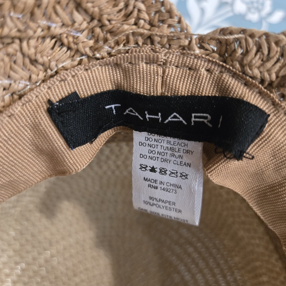 Tahari Beige and Tan Women's Hat - Picture 7 of 7